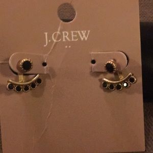 J.Crew Black Crystal Ear Jackets